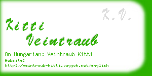 kitti veintraub business card
